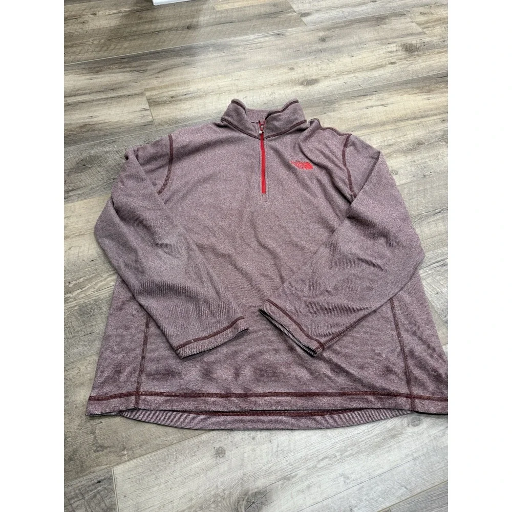 Men's The North Face Partial Zip‎ Pullover Fleece Shirt Size XL Long Sleeve